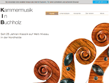 Tablet Screenshot of kammermusik-buchholz.de